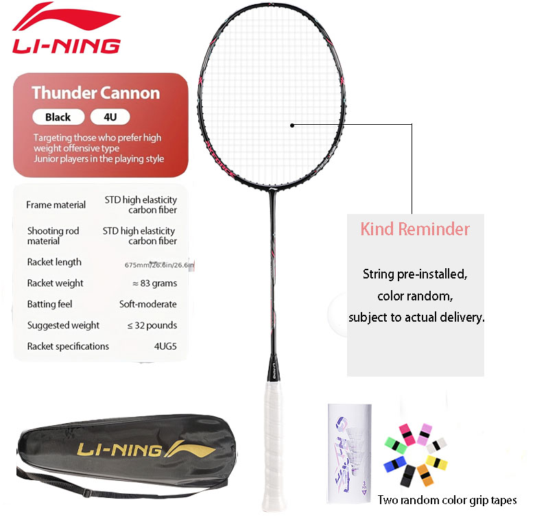 Li Ning Racket - Raquette de badminton Li-Ning Thunder Mini