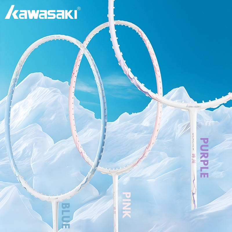 Badminton Raket - Kawasaki Raquette Badminton GLACIER 5U Fibre