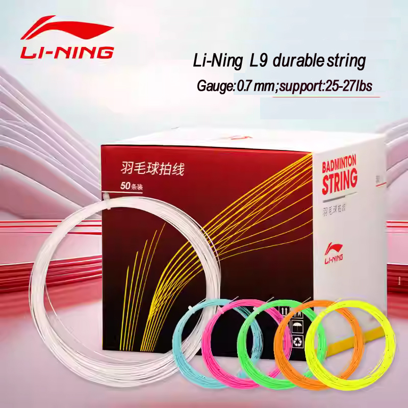 Li Ning Racket - Lot de 50 cordes de badminton