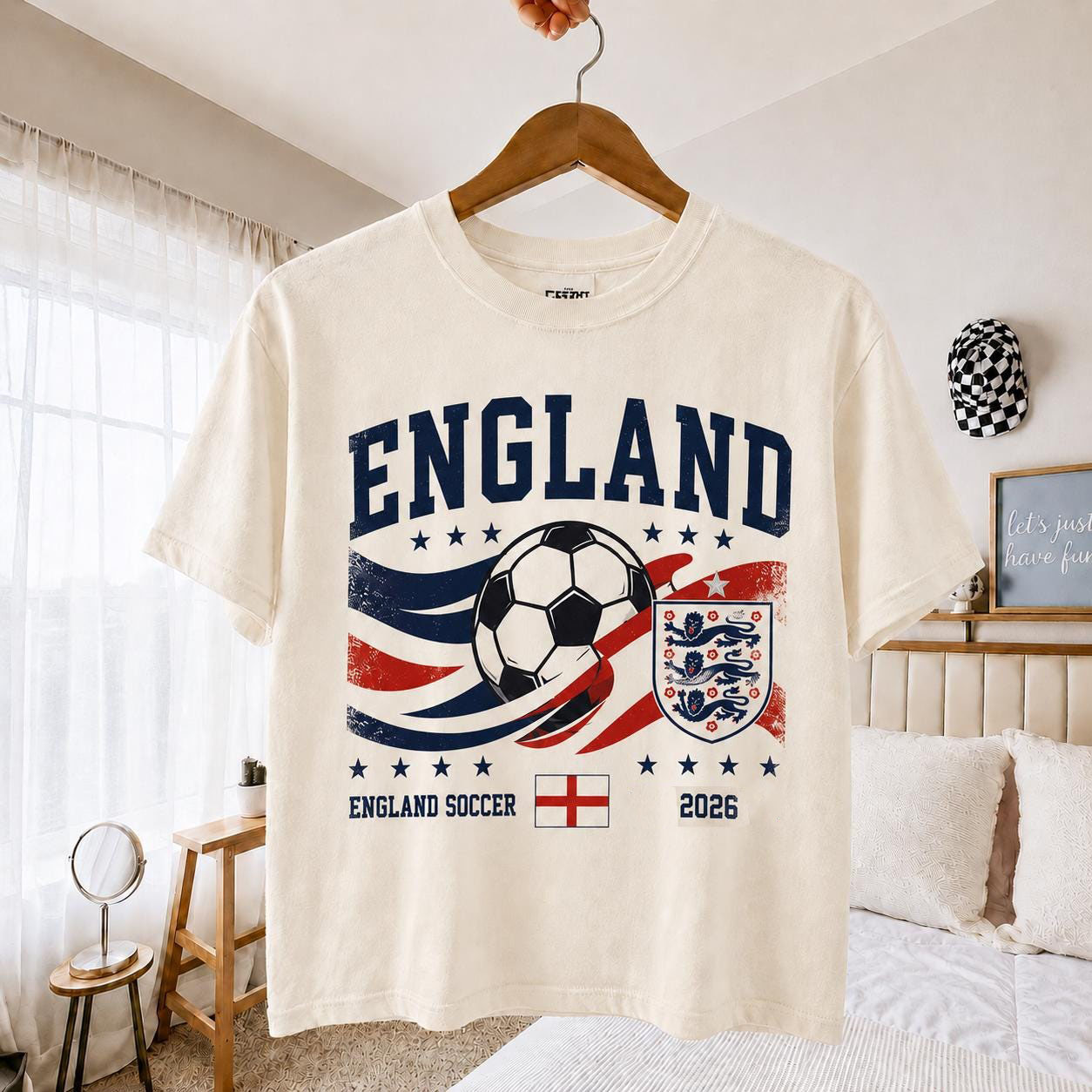 Badminton England - T-shirt graphique de football d'Angleterre 2026,