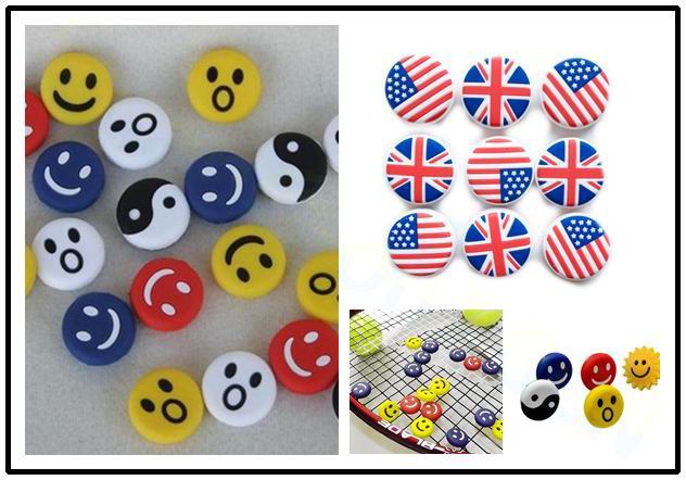 Racket Vibration Dampener - Smile National flag – raquette de