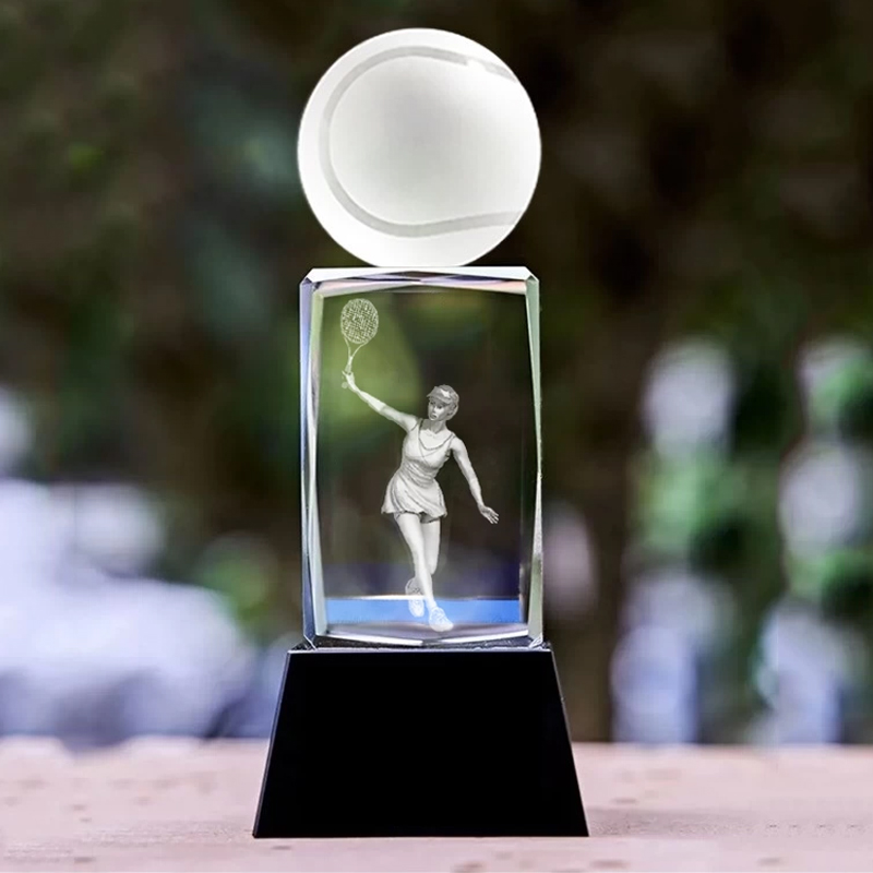 Trophée en cristal personnalis - Badminton Europe avis et prix