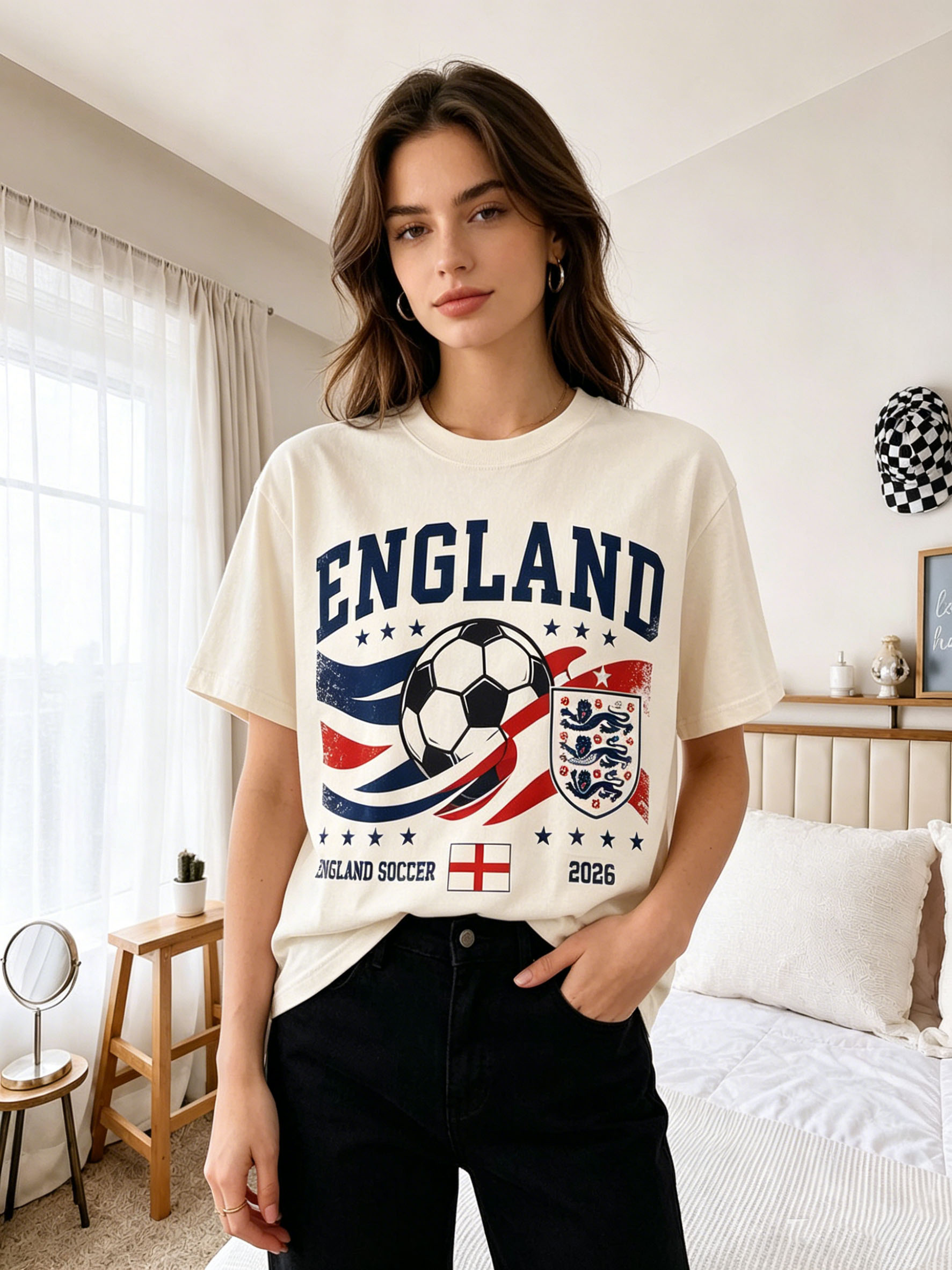 T-shirt graphique de football  - Badminton England avis et prix